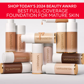 Image of Mirabella Clean Beauty Foundation Voted 1 on Today Show for Mature Skin for 2024 Beauty Awards on white background