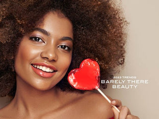 Valentine's Day barely-there beauty makeup for a natural look