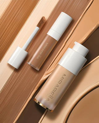 Image of Mirabella Mineral Liquid Foundation texture - Best anti-aging, full-coverage foundation and concealer for flawless even skin