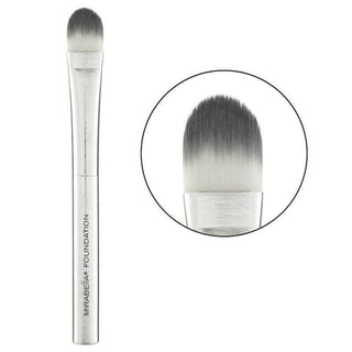 Mirabella Vegan Pro Foundation Makeup Brush with soft bristles, designed for even, flawless application of liquid or powder foundation