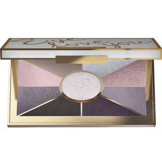 Open Mirabella Eye Love You Eyeshadow Undressed Palette, Showcasing rich matte & shimmer pigmented shades + highlighter, with tips for full face use.