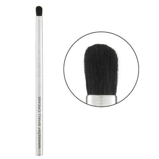 Close up Image of Mirabella Beauty - Luxury Small Crease Cosmetic Makeup Eyeshadow Brush on white background