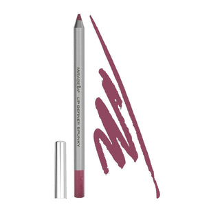 Mirabella Lip Definer pencil in shade Spunky is shown next to its liner swatch on a white background.