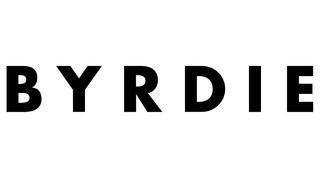 Byrdie text logo in clean vector format, showcasing Byrdie's brand identity and design used for Mirabella Beauty's press page.



