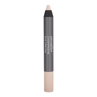 Close-up of Mirabella Champagne Eye Crayon: Shows smooth, sparkly texture ideal for highlighting and adding a touch of glamour to eyes